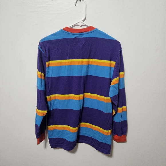 OFWGKTA Colorful Men’s Strip Knit Shirt Large Tyler Long Sleeve Color Block Med - Picture 3 of 5
